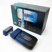 Електробритва-шейвер VGR V-362 чоловіча професійна для сухого гоління з тримером. Колір: синій. Зображення №17