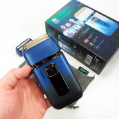 Електробритва-шейвер VGR V-362 чоловіча професійна для сухого гоління з тримером. Колір: синій. Зображення №21