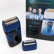 Електробритва-шейвер VGR V-362 чоловіча професійна для сухого гоління з тримером. Колір: синій. Зображення №22