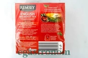 Чай пакетиках англійський сніданок Рамсей Ramsey english breakfast 75пак 150g 12шт/ящ. Изображение №2
