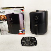 Аэрофритюрница аэрогриль Adler AD 6310 2200Вт 3 литра съемная решетка автоматическое отключение. Изображение №4 Аэрофритюрница аэрогриль Adler AD 6310 2200Вт 3 литра съемная решетка автоматическое отключение. Изображение №4