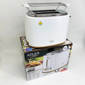Тостер з решіткою для булочок Adler AD 3225, 6 рівнів обсмажування 950Вт. Зображення №7
