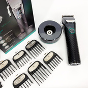 Профессиональная беспроводная машинка для стрижки VGR V-682 триммер для волос, бороды и усов на подставке. Изображение №10