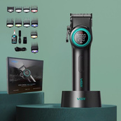 Профессиональная машинка для стрижки волос VGR V-001 с дисплеем 9000 об/мин и 10 насадками (1,5-24 мм). Изображение №3