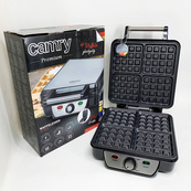 Вафельниця електрична Camry CR 3025 1500Вт для бельгійських віденських вафель з терморегулятором 4 форми. Зображення №4