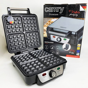 Вафельниця електрична Camry CR 3025 1500Вт для бельгійських віденських вафель з терморегулятором 4 форми. Зображення №6