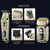 Машинка для стрижки та гоління VGR V-641, Бездротова електробритва, Машинка для стрижки голови. Зображення №5