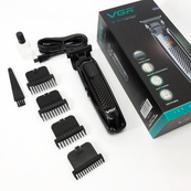 Машинка для стрижки волосся триммер VGR V-972 професійна з насадками акумуляторна USB. Зображення №13