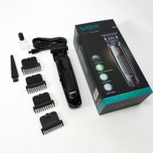 Машинка для стрижки волосся триммер VGR V-972 професійна з насадками акумуляторна USB. Зображення №15