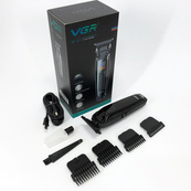 Машинка для стрижки волосся триммер VGR V-972 професійна з насадками акумуляторна USB. Зображення №20