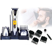 Набір для стрижки Pro Gemei GM-580 тример 7в1 для стрижки волосся, гоління бороди, для носа та вух, стайлер. Зображення №5