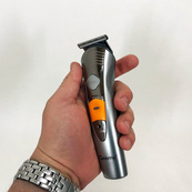 Набір для стрижки Pro Gemei GM-580 тример 7в1 для стрижки волосся, гоління бороди, для носа та вух, стайлер. Зображення №6