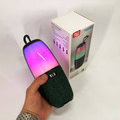 Портативна колонка TG644 5W з RGB підсвічуванням та ремінцем, Бездротова колонка потужна. Колір: зелений. Зображення №3