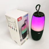 Портативна колонка TG644 5W з RGB підсвічуванням та ремінцем, Бездротова колонка потужна. Колір: зелений. Зображення №4