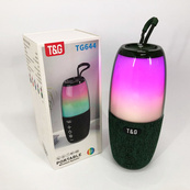 Портативна колонка TG644 5W з RGB підсвічуванням та ремінцем, Бездротова колонка потужна. Колір: зелений. Зображення №6