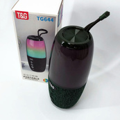 Портативна колонка TG644 5W з RGB підсвічуванням та ремінцем, Бездротова колонка потужна. Колір: зелений. Зображення №7