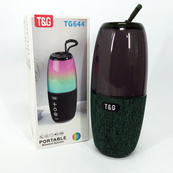 Портативна колонка TG644 5W з RGB підсвічуванням та ремінцем, Бездротова колонка потужна. Колір: зелений. Зображення №8