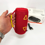 Bluetooth-колонка TG657 з RGB підсвічуванням 1500 mAh, бездротова колонка портативна потужна. Колір: червоний. Зображення №3