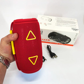 Bluetooth-колонка TG657 з RGB підсвічуванням 1500 mAh, бездротова колонка портативна потужна. Колір: червоний. Зображення №5