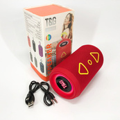 Bluetooth колонка портативна TG656 FM-радіо, акумуляторна колонка для музики. Колір: червоний. Зображення №4