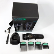 Машинка для стрижки волос VGR V-269 (профессиональная) с дисплеем и 4 насадками, окантовочная машинка. Изображение №12