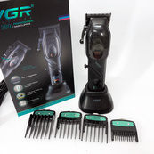 Машинка для стрижки волос VGR V-269 (профессиональная) с дисплеем и 4 насадками, окантовочная машинка. Изображение №15