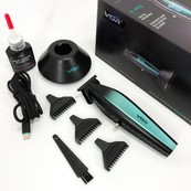 Машинка для стрижки волос с мощным мотором XPRO VGR V-992 GREEN с насадками 1-2-3 мм. Изображение №17