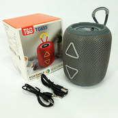 Портативна колонка TG655 5W з RGB підсвічуванням та ремінцем, Гучна блютуз колонка. Колір: сірий. Зображення №16