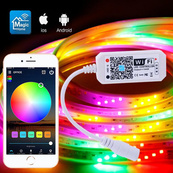 Світлодіодна стрічка SMD 5050 RGB LED 5 м IP65 з пультом та блоком живлення 220v, 5м, Стрічка світлодіодна 5050. Зображення №8 Світлодіодна стрічка SMD 5050 RGB LED 5 м IP65 з пультом та блоком живлення 220v, 5м, Стрічка світлодіодна 5050. Зображення №8