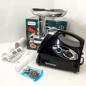 Мясорубка Rainberg RB-675 3800 Вт с соковыжималкой, мясорубка электрическая металл. Цвет: черный. Изображение №5 Мясорубка Rainberg RB-675 3800 Вт с соковыжималкой, мясорубка электрическая металл. Цвет: черный. Изображение №5