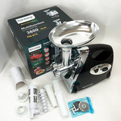 Мясорубка Rainberg RB-675 3800 Вт с соковыжималкой, мясорубка электрическая металл. Цвет: черный. Изображение №6 Мясорубка Rainberg RB-675 3800 Вт с соковыжималкой, мясорубка электрическая металл. Цвет: черный. Изображение №6