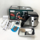 Мясорубка электрическая электромясорубка Rainberg RB-676 с соковыжималкой 3800W, мясорубка для томатов. Изображение №9