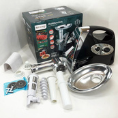 Мясорубка Rainberg RB-675 3800 Вт с соковыжималкой, мясорубка электрическая металл. Цвет: черный. Изображение №9 Мясорубка Rainberg RB-675 3800 Вт с соковыжималкой, мясорубка электрическая металл. Цвет: черный. Изображение №9