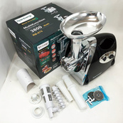 Мясорубка Rainberg RB-675 3800 Вт с соковыжималкой, мясорубка электрическая металл. Цвет: черный. Изображение №10 Мясорубка Rainberg RB-675 3800 Вт с соковыжималкой, мясорубка электрическая металл. Цвет: черный. Изображение №10