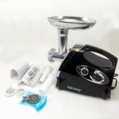 Мясорубка Rainberg RB-675 3800 Вт с соковыжималкой, мясорубка электрическая металл. Цвет: черный. Изображение №11 Мясорубка Rainberg RB-675 3800 Вт с соковыжималкой, мясорубка электрическая металл. Цвет: черный. Изображение №11