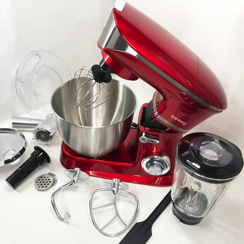 Многофункциональный кухонный комбайн Rainberg RB-8080 Тестомес, Мясорубка, Блендер, Мощный блендер Многофункциональный кухонный комбайн Rainberg RB-8080 Тестомес, Мясорубка, Блендер, Мощный блендер