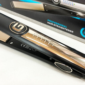 Выпрямитель-утюжок для волос Gemei GM-416. Цвет: черный. Изображение №7