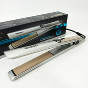 Випрямляч-праска для волосся Gemei GM-416. Колір: білий. Зображення №9