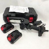 Міні пила 15см акумуляторна з двома акумуляторами в кейсі, акумуляторна мініпила сучкоріз. Зображення №3