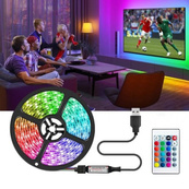 Светодиодная лента USB 6060 5м с динамическими режимами Светодиодное RGB освещение на самоклейке с пультом. Зображення №2 Светодиодная лента USB 6060 5м с динамическими режимами Светодиодное RGB освещение на самоклейке с пультом. Зображення №2