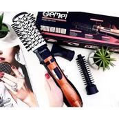 Фен Щітка Gemei Gm-4828 Браш Стайлер гребінець Для Брашинга, Фен щітка 3 в 1, Фен браш Gemei. Зображення №2