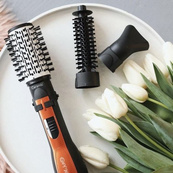 Фен Щітка Gemei Gm-4828 Браш Стайлер гребінець Для Брашинга, Фен щітка 3 в 1, Фен браш Gemei. Зображення №3