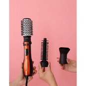 Фен Щітка Gemei Gm-4828 Браш Стайлер гребінець Для Брашинга, Фен щітка 3 в 1, Фен браш Gemei. Зображення №6