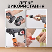 Акумуляторна Мийка з 2-ма АКБ Портативна Ручна Високого Тиску Універсальна. Зображення №4