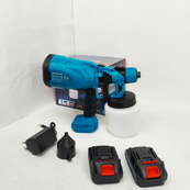 Краскопульт акумуляторний Krafftec 48V/2Ah 600Вт 800 мл фарборозпилювач портативний, 2 акумулятори. Зображення №6