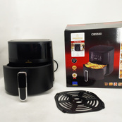 Аэрофритюрница без масла Crownberg CB-5550 2000Вт мультипечь с антипригарной чашей 5л и сенсорная. Изображение №3 Аэрофритюрница без масла Crownberg CB-5550 2000Вт мультипечь с антипригарной чашей 5л и сенсорная. Изображение №3