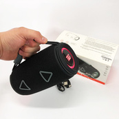 Bluetooth-колонка TG657 з RGB підсвічуванням 1500 mAh, Bluetooth колонка для гарної музики. Колір: чорний. Зображення №2
