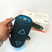 Bluetooth-колонка TG657 з RGB підсвічуванням 1500 mAh, музичні стовпчики для вулиці. Колір: синій. Зображення №3