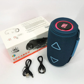Bluetooth-колонка TG657 з RGB підсвічуванням 1500 mAh, музичні стовпчики для вулиці. Колір: синій. Зображення №5