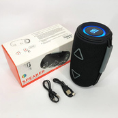 Bluetooth-колонка TG657 з RGB підсвічуванням 1500 mAh, Bluetooth колонка для гарної музики. Колір: чорний. Зображення №7